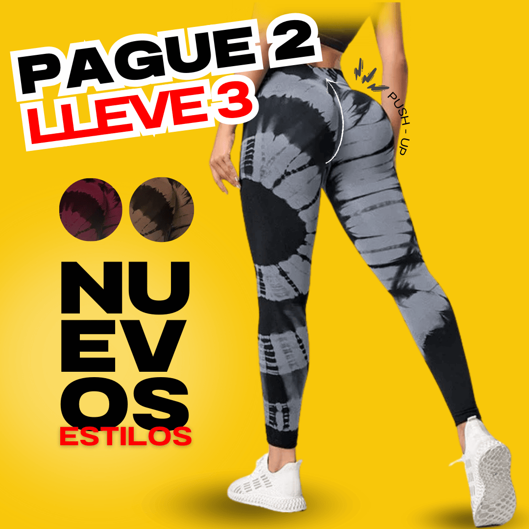 PACK x 3 LEGGINGS PUSH-UP + SHORT OBSEQUIO